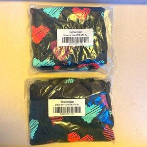 NEW Women's MeUndies Hipster Size: XL Color: Black with Hearts 💕 “Drawn To You”